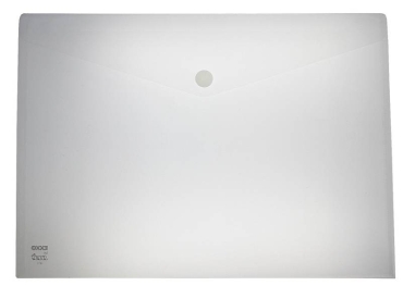Dokumententaschen / Sammeltasche / Sammelmappe A3 quer mit Klettverschluss, transparent natur, aus PP - 5 Stück